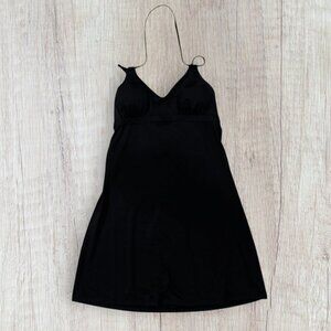 ATHLETA Black Restoration Swim Athletic Dress Built in Bra Size S
